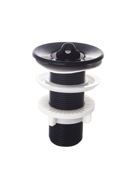 1526 - VALVULA LAVATORIO PRETA COMPLETA