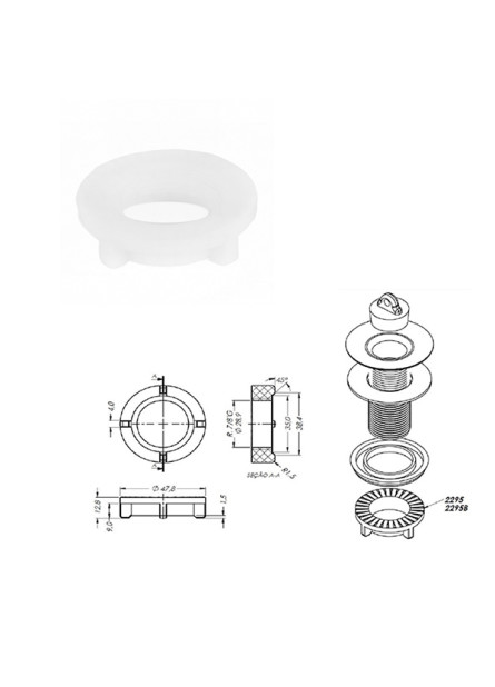 389 - BOTÃO C-40 ABS CROMADO