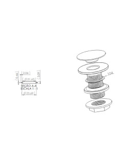 104 - GUARNIÇÃO VÁLVULA CLIC MENOR