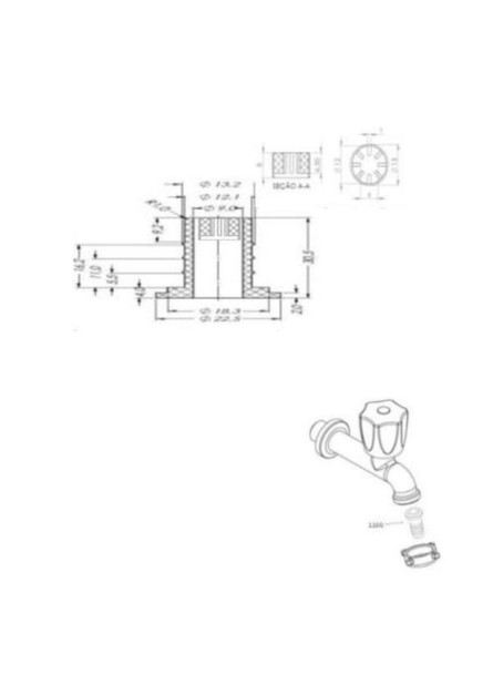1104-B - UNIÃO ¾” X ½” COM QUEBRA JATO