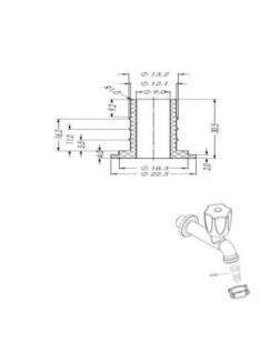 1104-E - UNIÃO 3/4" X 1/2" DOCOL