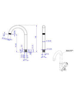 1110 - TUBO 5/8 "U" BAIXO ABS MONTADO