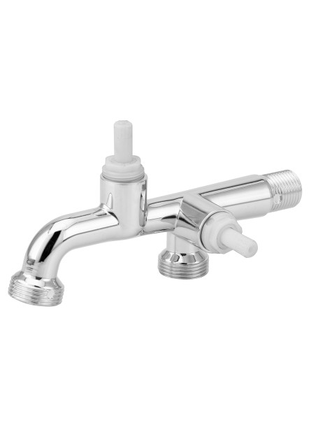 1132 - TORNEIRA REDONDA PARA TANQUE COM SAÍDA PARA MÁQUINA DE LAVAR