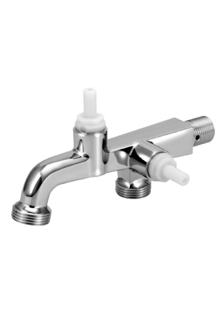 1133 - TORNEIRA QUADRADA PARA TANQUE COM SAÍDA PARA MÁQUINA DE LAVAR