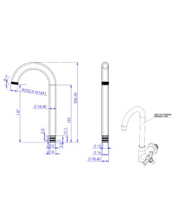 1140 - TUBO 5/8 "U" ALTO ABS MONTADO