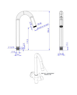 1150 – TUBO 5/8 ‘’V’’ ABS MONTADO