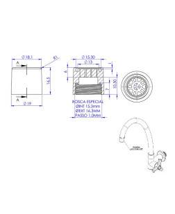 1263 - GUIADOR PARA TUBO 5/8