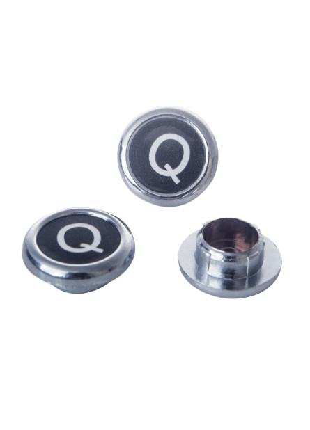 1370-A - BOTÃO CROM. DE PRESSÃO ADESIVO COLOCADO