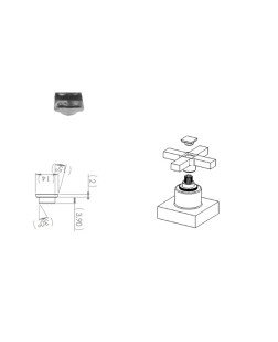 1371- BOTÃO PARA VOLANTE CRUZETA QUADRADA C-29