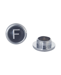 1373 - BOTÃO CROM. DE PRESSÃO ADESIVO DE RESINA COLOCADO