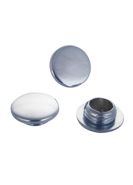 1375 - BOTÃO CROMADO DE ROSCA C-52 E ACESSÓRIO