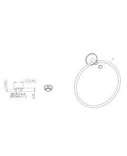 1376 - Botão Acessório Cromado