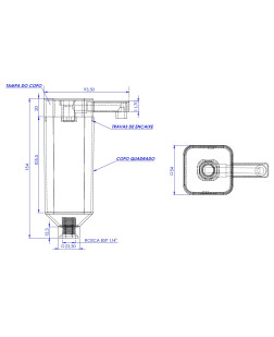 1500 - COPO DE FILTRO QUADRADO COM VELA