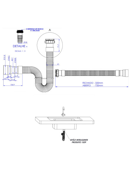 1550 - SIFÃO INTELIGENTE PRETO