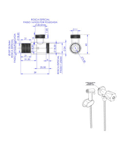 1739 - CORPO DA DUCHA HIGIÊNICA