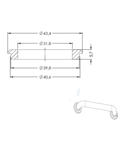 2001 - ARRUELA PVC PARA BARRA DE APOIO
