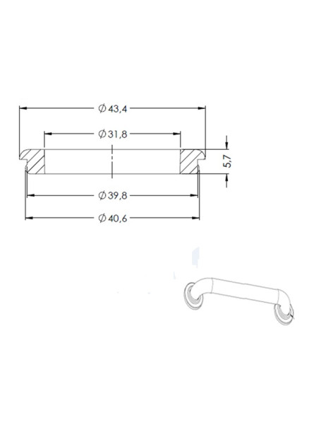 2001 - ARRUELA PVC PARA BARRA DE APOIO