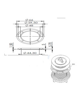 2033 - ARRUELA ELTEX P/ VALV. TANQUE