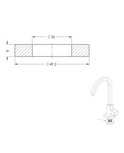2050 - APOIO P/CANOPLA LINHA LUXO
