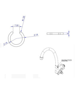 2103 - TRAVA TUBO PARA TORNEIRA