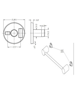 245 - ARRUELA PVC PRETA PARA TUBO AJUSTAVEL