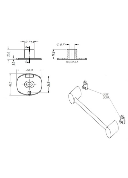 2459-G - CONEXÃO P/ ACAB. NYLON MAIOR