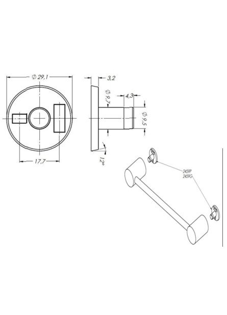 2459-P - CONEXÃO P/ ACAB. NYLON MENOR
