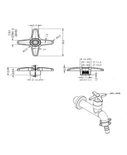 2490 - VOLANTE CRUZETA C-23 CROMADO