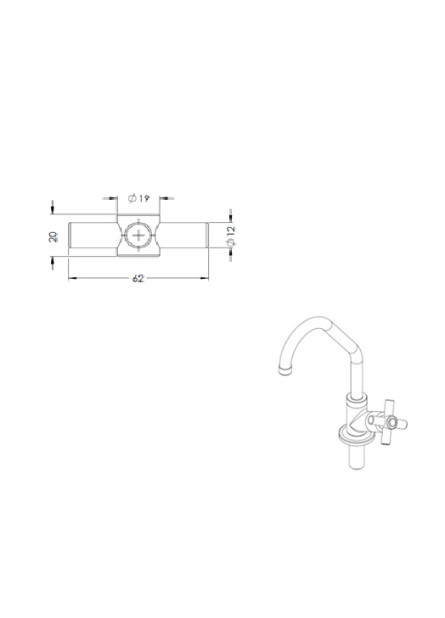 2492 - VOLANTE ABS CROMADO CRUZ DE MALTA