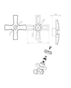 2494 - VOLANTE CRUZETA C-35
