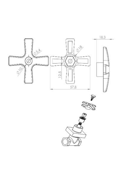 2494 - VOLANTE CRUZETA C-35