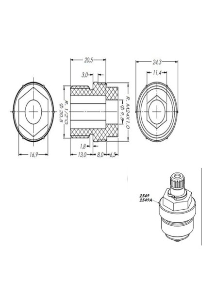 2549-A - CASTELO NYLON AZUL