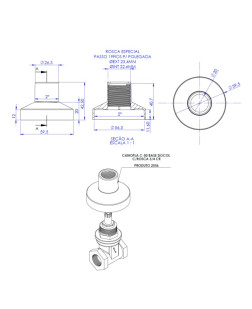2556 - CANOPLA C-50 BASE DOCOL C/ROSCA 3/4 CR