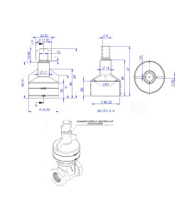 2584 - GABARITO PRETO PARA REGISTRO 3/4