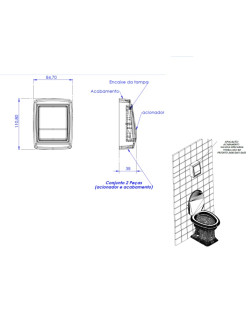 2600 - ACABAMENTO VÁLVULA DE DESCARGA HYDRA LUXO CR