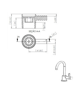 2732 - VOLANTE C-61 ABS CROMADO