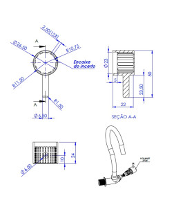 2734 - VOLANTE C-87 ABS CROMADO