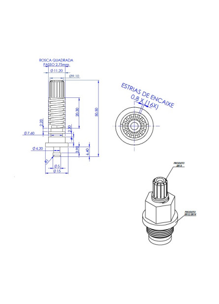 2812 - CASTELO PARA MECANISMO M18