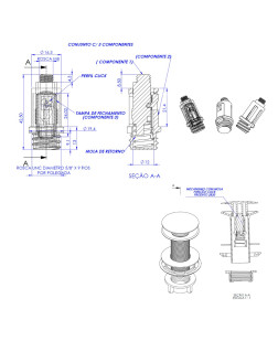 2830 - MECANISMO P/ VALVULA CLICK