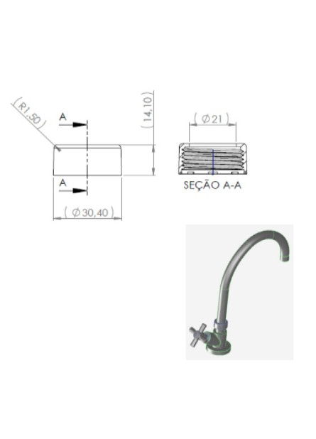 2888 - CANOPLA KELLY METAIS