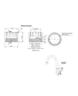 2889 - PORCA DO TUBO PARA TORNEIRA