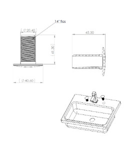 2931 - PLUG TAPA FURO PARA PIA CROMADO