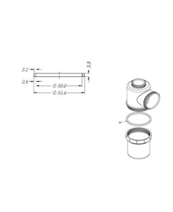 30 - ARRUELA PVC PRETA P/ COPO SIFÃO