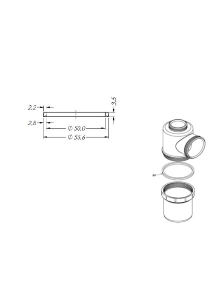 30 - ARRUELA PVC PRETA P/ COPO SIFÃO