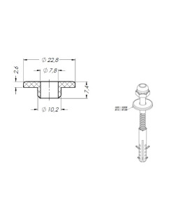 320 - ARRUELA ABS CROM. P/ BUCHA 10MM