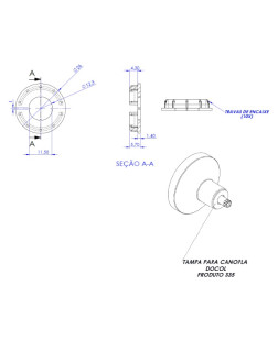313-P - ARRUELA PVC FURO 19MM