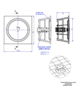 3494 - RALO CLIC QUADRADO CR