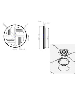 4501 - GRELHA 100MM CROMADA