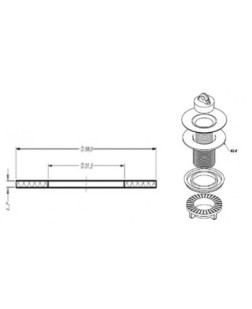 464 - ARRUELA PVC BRANCA P/ VALV. DE PIA