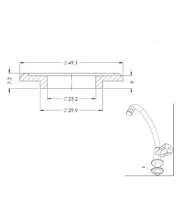 495 - ARRUELA POLIET. ½” P/ 1194
